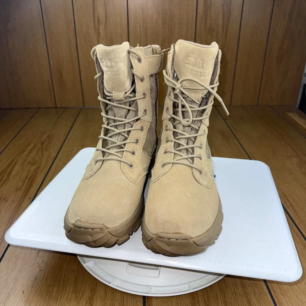 5.11 Tactical Speed 3.0 Desert Side Zip Boots Coyote Brown 12337 Mens 9.5